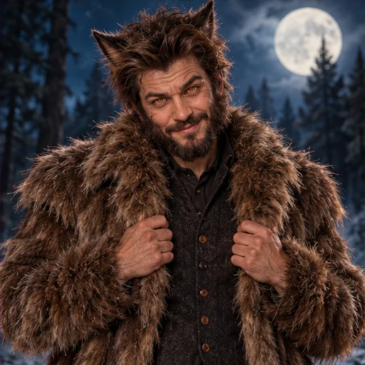 Fictional werewolf costume concept