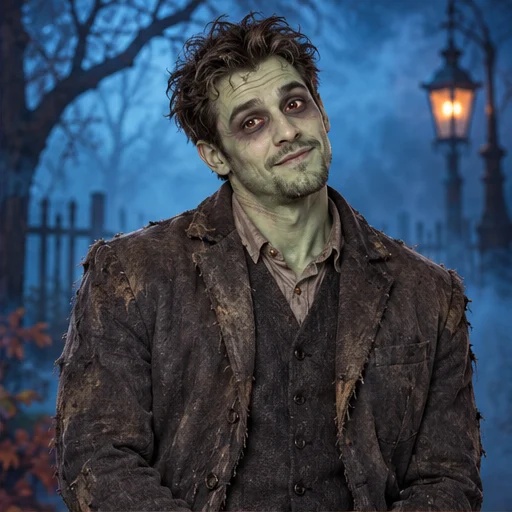 Fictional zombie costume concept
